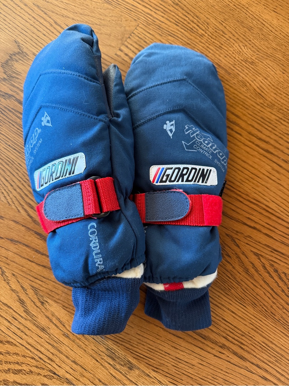Vintage Gordini Heatrap Cordura Winter Mittens Navy Blue Size Medium